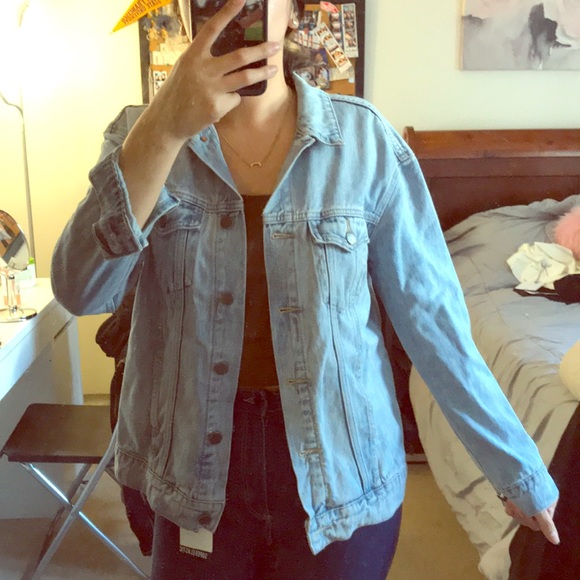 old navy oversized denim jacket